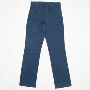 Vtg Deadstock Unwashed 70s Wrangler Raw Denim Jean 30x32 Dark Wash Mens Scovill